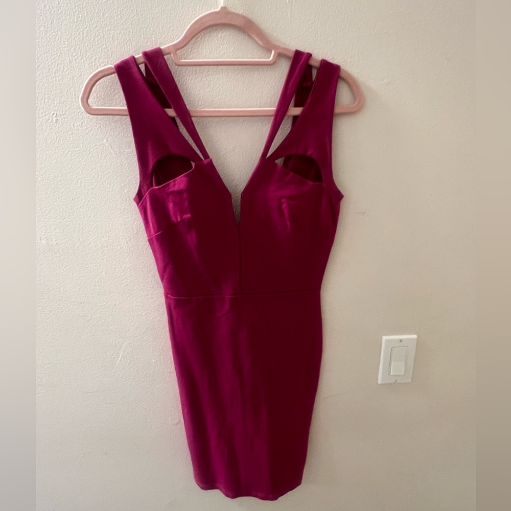 Elegant Pink Mini Dress